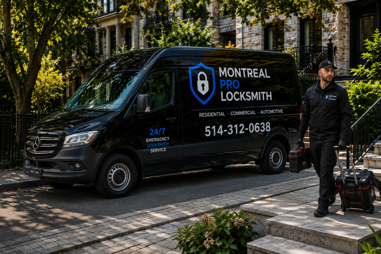 Camion de serrurier mobile à Montréal Serrurier mobile à Montréal avec camion de service 24/7